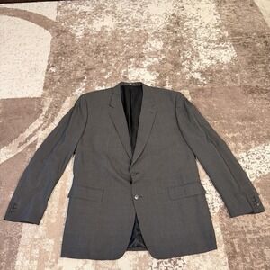 Corneliani Sport Coat Mens 60L Gray Wool Silk Blend Blazer Italy Old Money